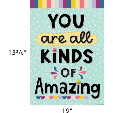 You Are All Kinds of Amazing Positive Poster - TCR7446 | Teacher ...