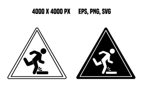 Tripping Hazard Signs Graphic By Yulidor · Creative Fabrica