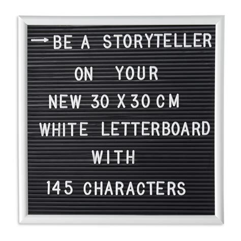 Relaxdays Letter Board con Struttura in Legno, 145 Lettere, Numeri e