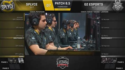 Splyce Vs G En Tiebreaker Eu Lcs Spring Split P Cda