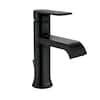 MOEN Genta Single Handle Single Hole Bathroom Faucet In Matte Black