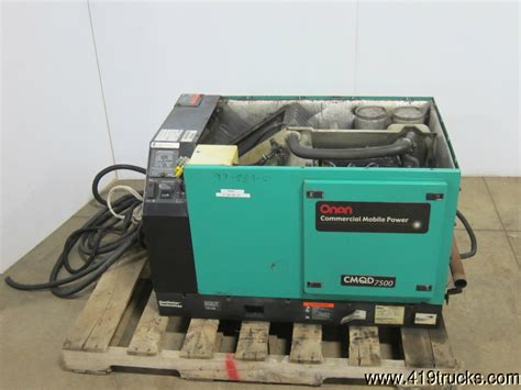 2004 Onan Cummins Cmqd 7500 7 5 Kw 120 Volt 62 5 Amp 60 Hz Diesel Generator Ebay