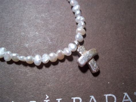 Sale Freshwater Pearl Cross Necklace In Stock