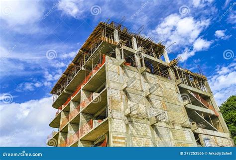 Build A Hotel Complex Construction Sites Playa Del Carmen Mexico Stock