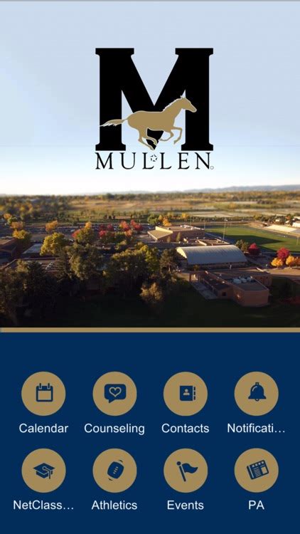 Mullen High School - Mustangs by Custom School Apps