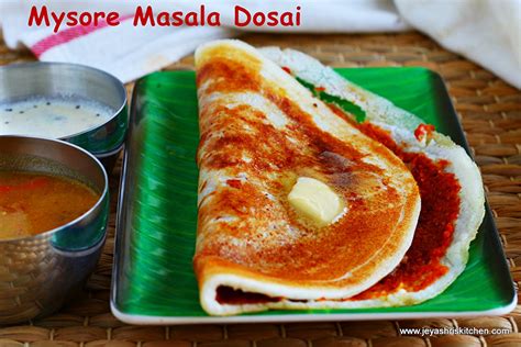 Mysore Masala Dosai Jeyashri S Kitchen