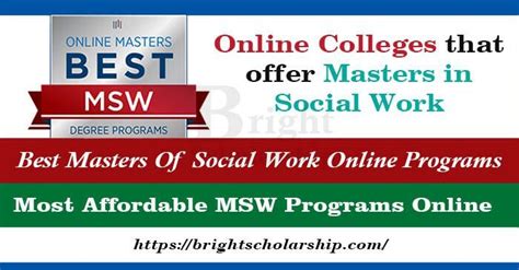 Online Colleges That Offer Masters In Social Work 2023 Best Online