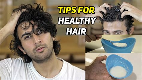 6 Tips For Healthy Hair Hair Care Routine For Men Youtube