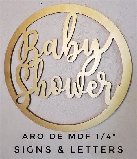 Aro De Baby Shower Para Decorar Evento Aro De Mdf Fabricado En