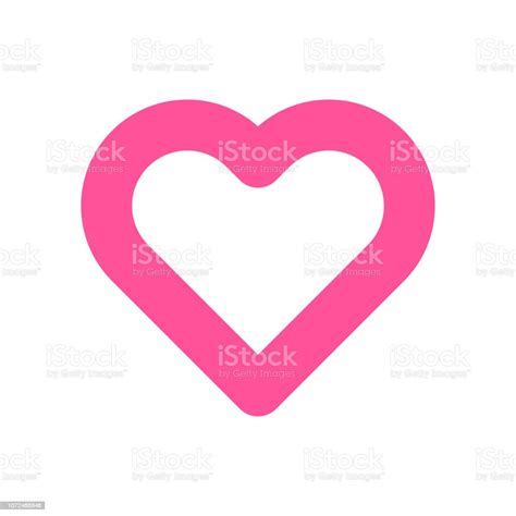 Pink Heart Love Valentine Symbol Vector Stock Illustration Download