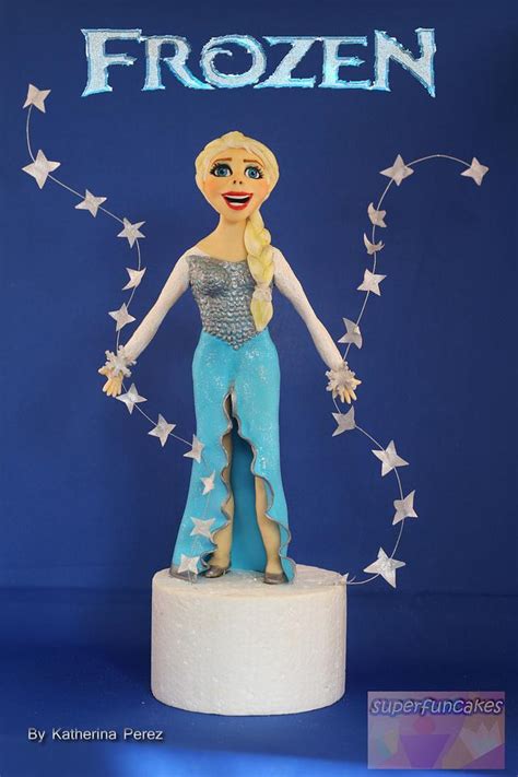 Elsa - Frozen cake topper - Decorated Cake by Super Fun - CakesDecor