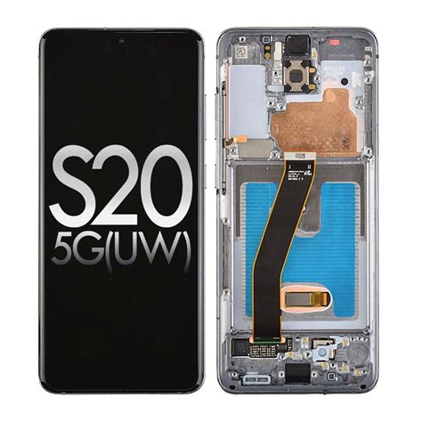 Oled Screen Digitizer Assembly With Frame For Samsung Galaxy S20 5g Uw