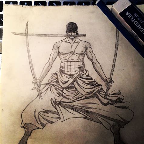 Zoro By Me Demônio Em Desenho Roronoa Zoro Desenhos De Anime