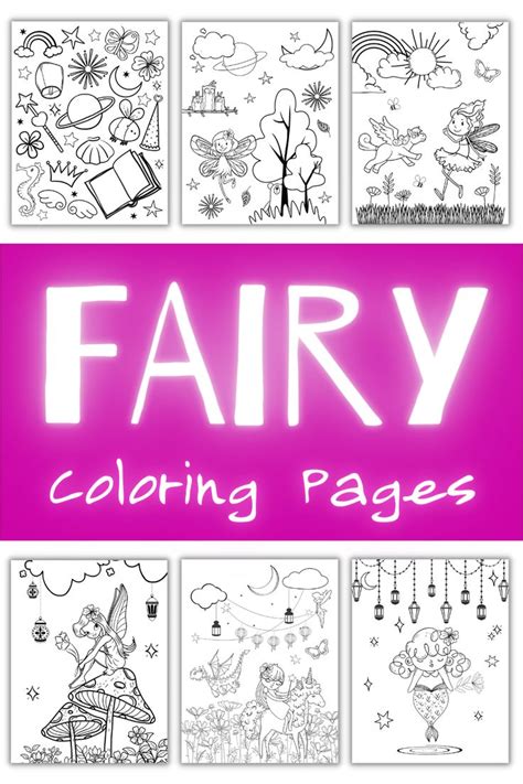 Fairy Coloring Pages 10 Fairy Dreamland Printable Coloring Pages Etsy