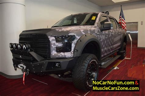 grey-custom-truck-with-american-flag-paint-job-at-sema-2016-front-three ...