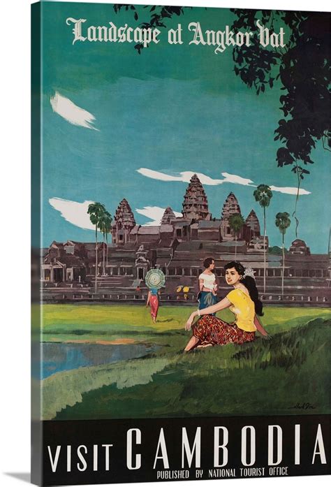 Landscape Of Angkor Wat Visit Cambodia S Travel Poster Wall Art