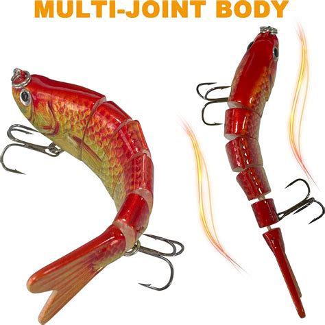 5 Pack Segmented Fishing Lures Kit Hook Sink Dry Flies Nymphs Fly ...