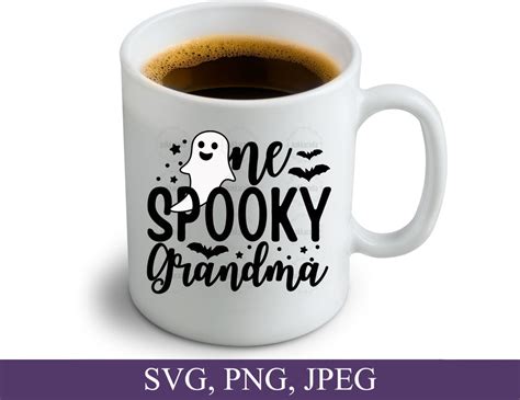 One Spooky Grandma Svg Halloween Grandma Shirt Svg Halloween Etsy