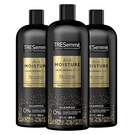 brandclub tresemme rich moisture hydrating shampoo  count  dry