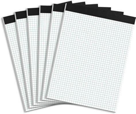 Graph Paper Pad 85 X 1175 Legal Pads 6 Pack Of Grid