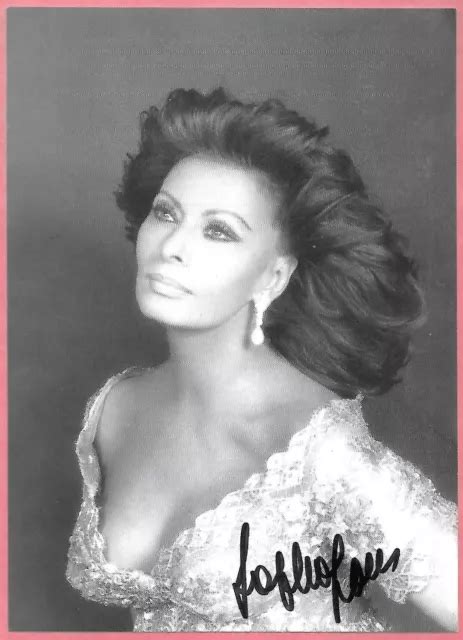 AUTOGRAMM SOPHIA LOREN Handsigniert Original Autogrammkarte Autograph