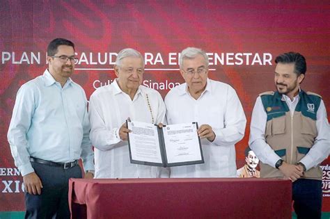 Rocha Y Amlo Firman Convenio Para Federalizar Los Servicios De Salud