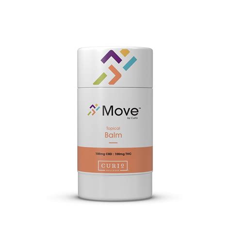 Move By Curio™ 1 1 Topical Balm 100mg Cbd 100mg Thc Curio Wellness Topical Balm Jane