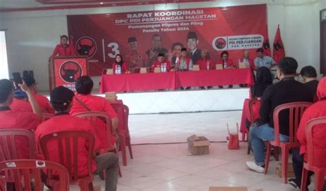 DPC Magetan Rakor Pemenangan Pilpres Dan Pileg 2024 DPD PDI