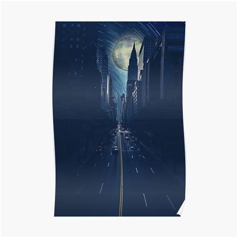 "Blue City Night Aesthetic" Poster for Sale by SoluxStudios | Redbubble