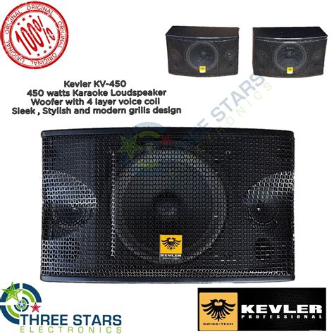 2pcs Kevler Kx 450 Kv 450 10 450w Professional Karaoke Speaker Pair