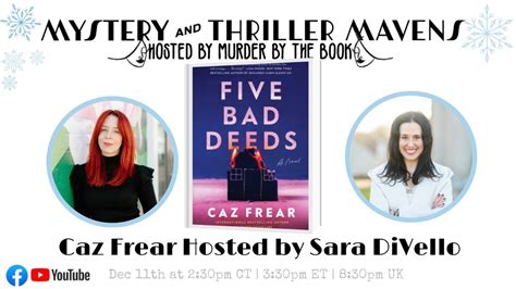 Live From London Q A With Caz Frear Author Of Five Bad Deeds