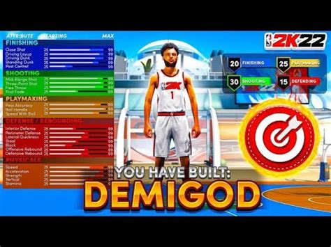 BEST ALL AROUND PLAY SHOT BUILD IS A DEMIGOD NBA 2K22 Current Gen