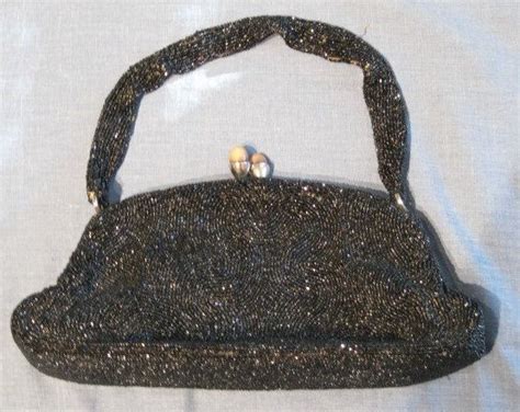 Walbourg Beaded Evening Purse Vintage 1940s Handmade Frame Evening