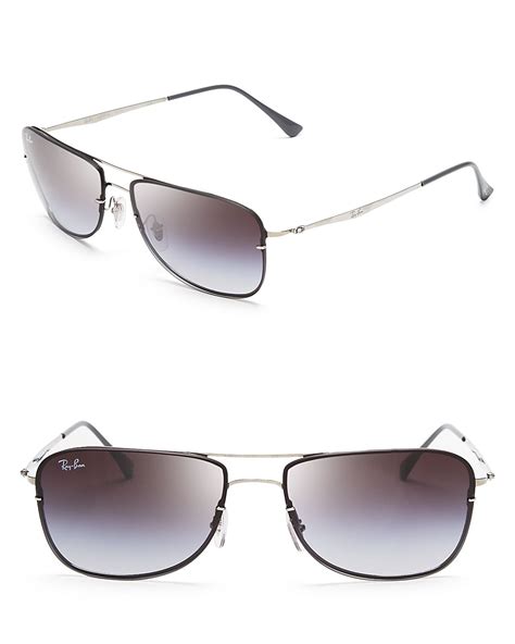 Ray-ban Titanium Aviator Sunglasses in Gray for Men (Sandblast Titanium ...