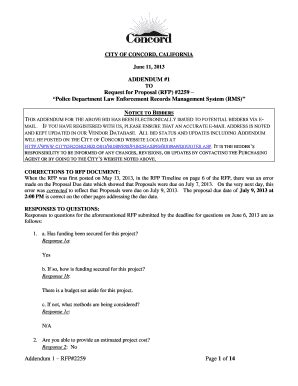 Fillable Online Cityofconcord Add City Of Concord Cityofconcord