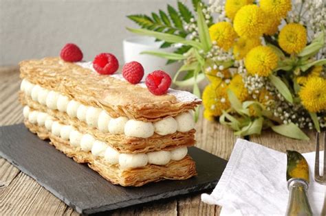 Mille feuille vanille et mascarpone Empreinte Sucrée