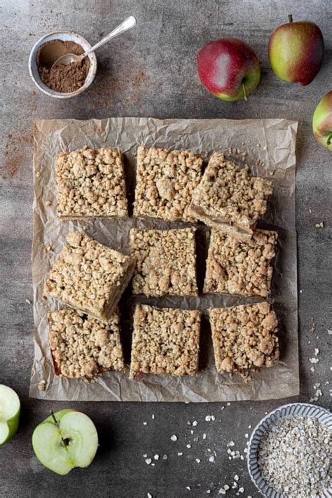 Vegan Apple Crumble Bars Domestic Gothess