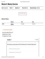 Module Mastery Exercise Pdf Pm Module Mastery