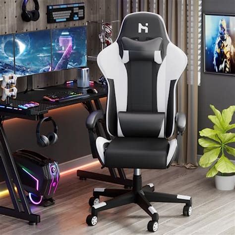 HLFURNIEU Sedia Da Gaming Poltrona Gaming Ergonomica Con Schienale