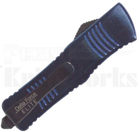 Delta Force Elite Model-D Automatic Knife Blue l 1.9" Blade