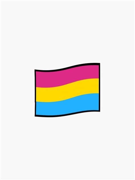 Pansexual Pride Flag Sticker For Sale By Lucindas Art07 Redbubble