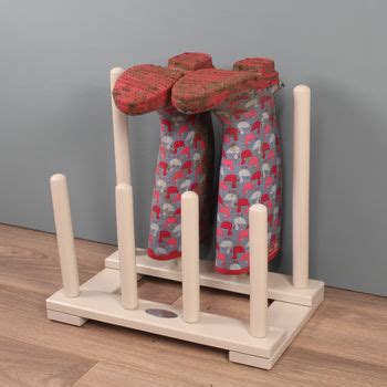 wooden boot and shoe rack in cream by garden selections ...