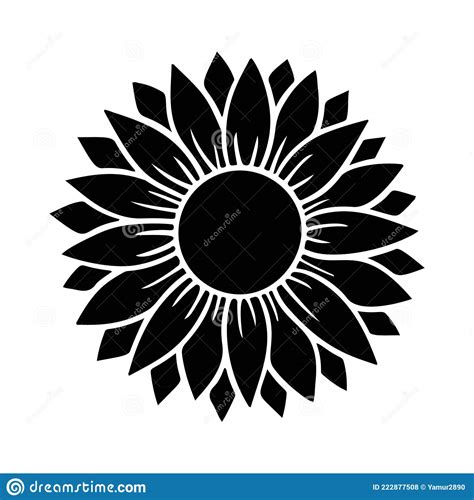 Icono Simple De Girasol Ilustraci N Vectorial De Silueta De Flores