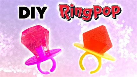 Diy Ring Pop And Edible Jewels Homemade Candy Lollipops Jolly