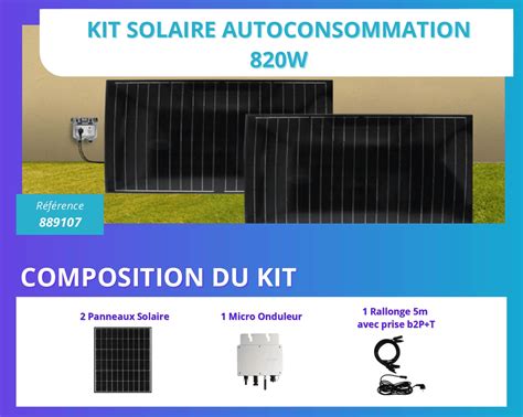 Kit Solaire Autoconsommation 820w