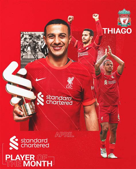 Liverpool Fc Brasil On Twitter Thiago Eleito O Nosso Jogador Do