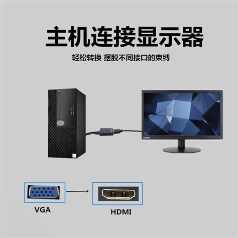 拓振vga转hdmi母vag公转hami母头vgi转接头公头vga头转换器高清线 虎窝淘