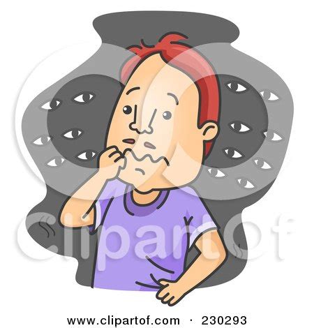 Cartoon Paranoid Businessman Wearing A Helmet Under An Umbrella Posters ...