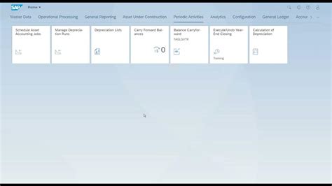 Sap S4 Hana 156 Test Run Of The Depreciation Posting Run Using Sap