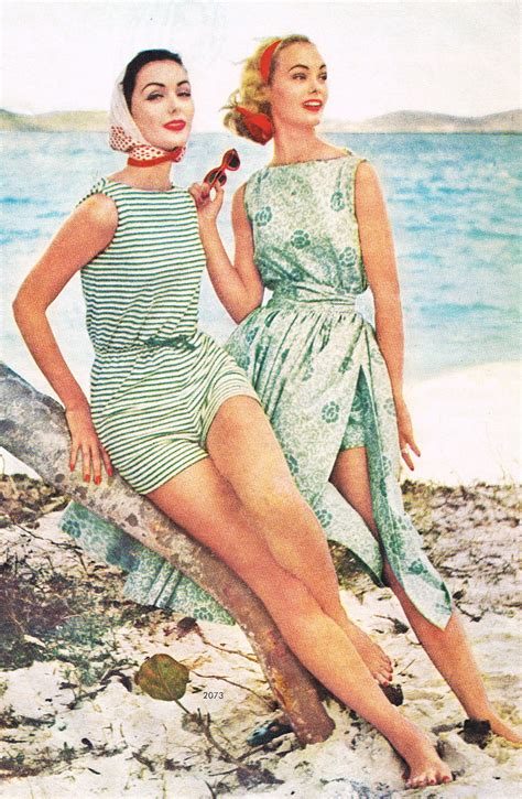 50s Beach Glam 50sfashion 50sbeachwear 1950s Vintage Summer